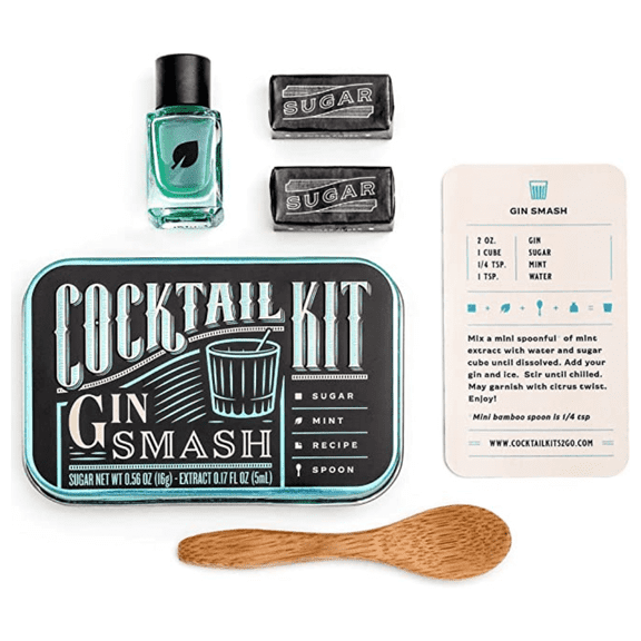 Cocktail Kits 2 Go -Gin Smash Cocktail Set for Cocktail Lovers (Contain No Alcohol)