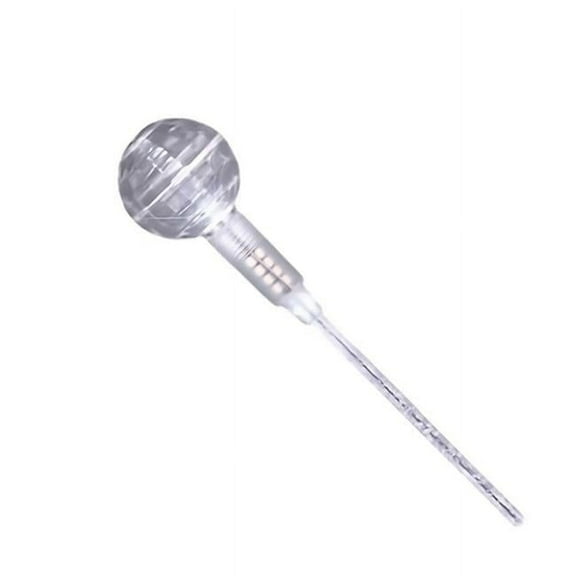 Cocktail Light Up Projecting Disco Ball Swizzle Stick Drink Stirrer, White