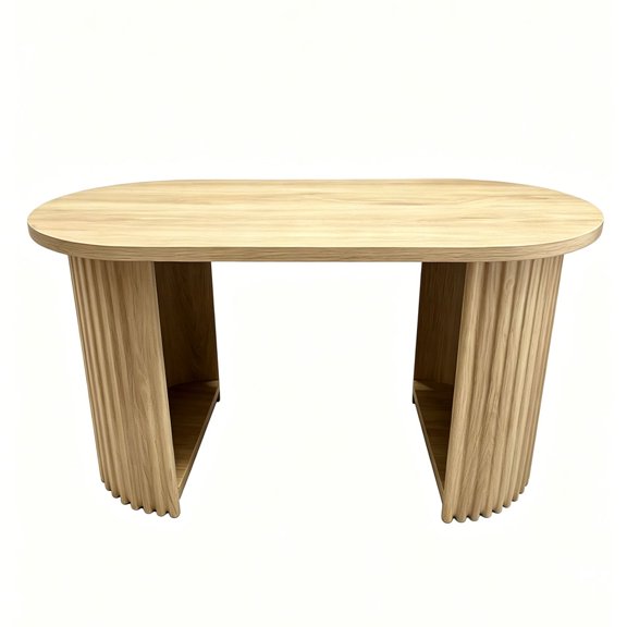 Cocktail Living Room Coffee Table Engineered Wood Look Laminate Veneer Rustic Farmhouse