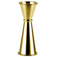 thumbnail image 1 of Cocktail Measuring Jigger - Steel Measuring Tool for Bartenders - Jiggers and Pourers-goldplated&1/2oz, 1 of 5