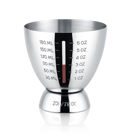 Cocktail Measuring Jigger for Bartending with Graduated Markings Heavy Duty Multi-Unit Measure Stainless Steel Shot Measure Cup