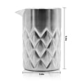 thumbnail image 1 of Cocktail Mixing Glass, Bar Tools, Stainless Steel Martini Stirring Glass With Weighted Bottom, Double Walled Bar Mixing Pitcher, Cocktail Beaker, Silver, 1 of 7