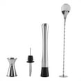 Cocktail Mixing Tool,4pcs/ Set Durable Stainless Steel Drinking