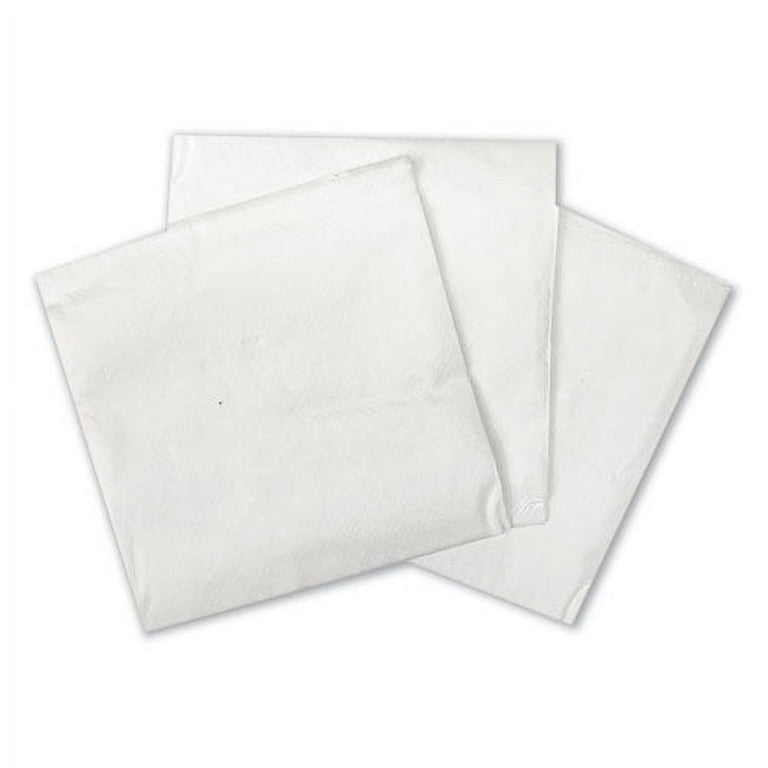 Cocktail Napkins, 1-Ply, 9w x 9d, White, 500/Pack, 8 Packs/Carton Cocktail Napkins, 1-Ply, 9w x 9d, White, 500/Pack, 8 Packs/Carton