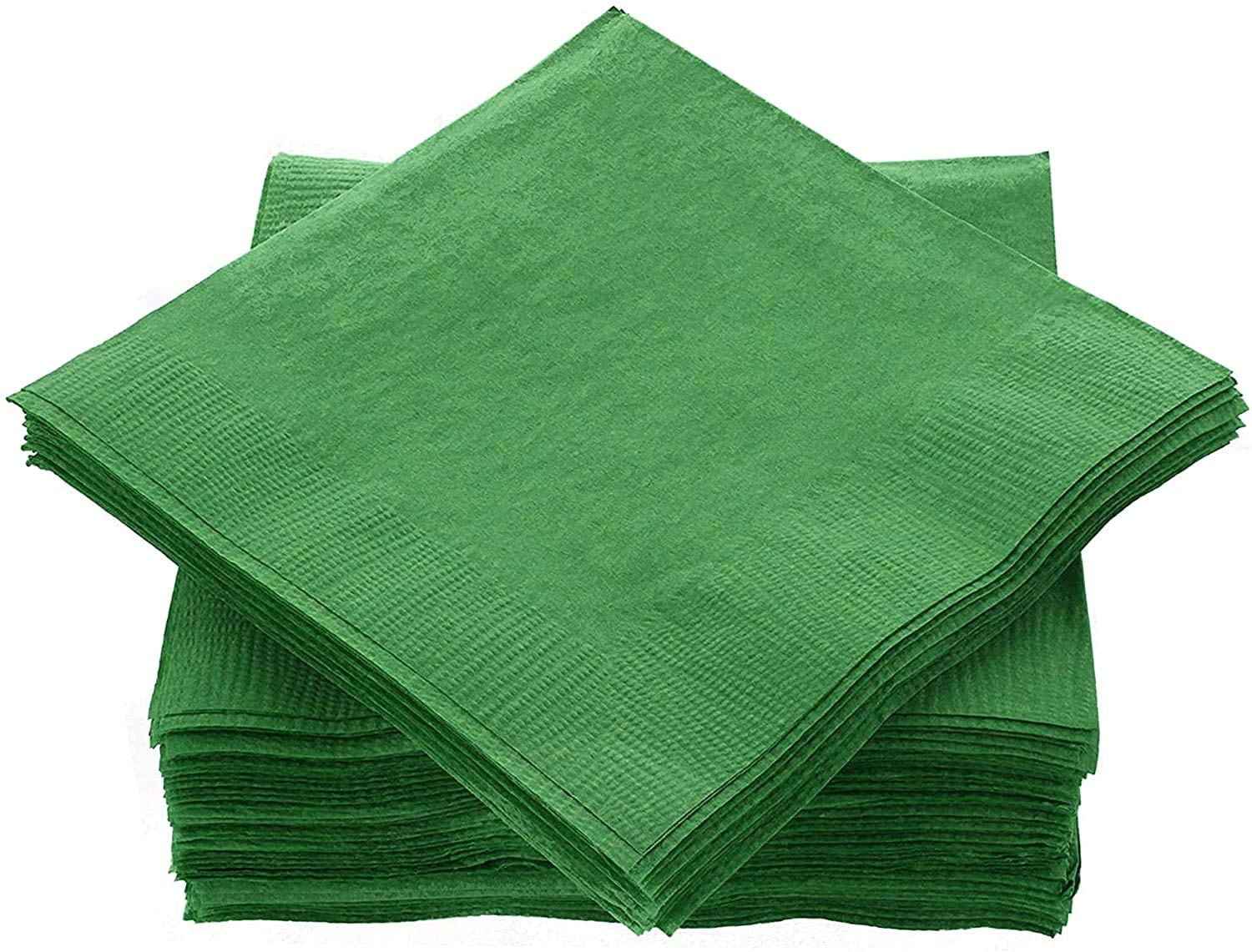 Cocktail Napkins Disposable, Green Beverage Napkins Soft and Absorbent Paper Napkins for Dinner ...