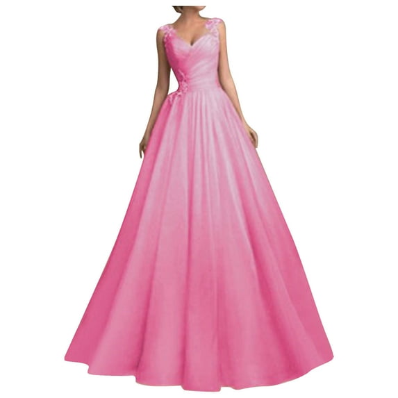 Cocktail Party Dresses for Women Womens Evening Dress V-Neck Maxi Dress with Embellished Straps Sleeveless Solid Color Evening Dress for Weddings and Parties