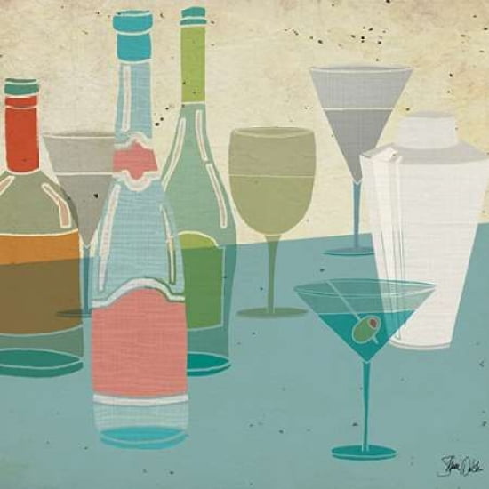 Cocktail Party II Canvas Art - Shanni Welsh (24 x 24)