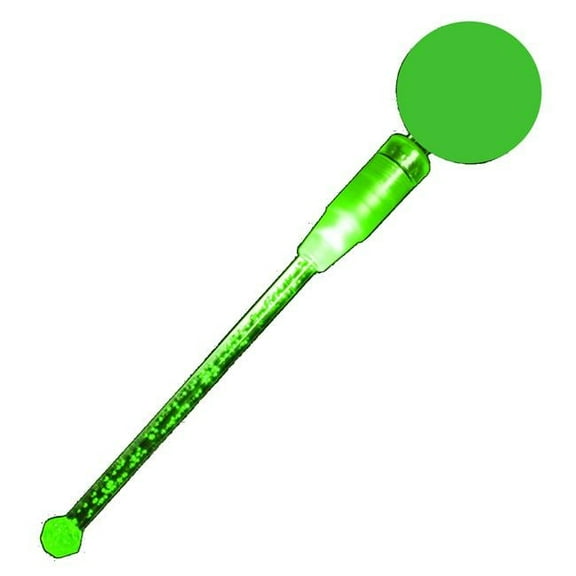 Cocktail Party Light Up Swizzle Stick Drink Stirrer, Green