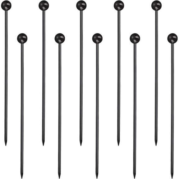 Cocktail Picks for Drinks, Stainless Steel Cocktail Toothpicks, Martini Picks for Olives Appetizers Fruit Toothpicks, Reusable Cocktail Skewers, 10 PCS