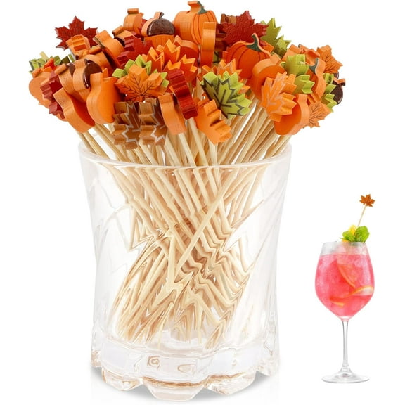 Cocktail Picks Flavored Toothpicks 100PCS White Pearl Fancy Toothpicks for Appetizers 4.7in Cocktail Toothpicks Wood Bamboo Toothpicks Cocktail Picks for Drinks Long Toothpicks Skewers for Appetizers