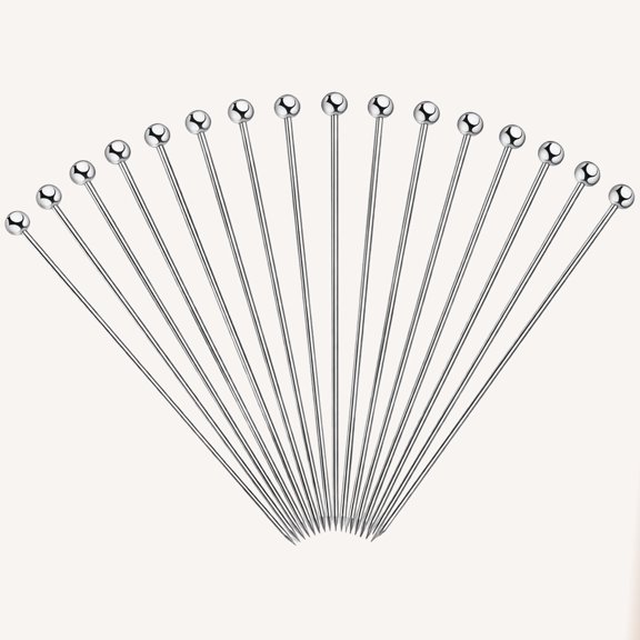 Cocktail Picks, Stainless Steel Martini Picks, Skewers for Appetizers & Toothpicks, Reusable for Drinks, Olives & Fruit