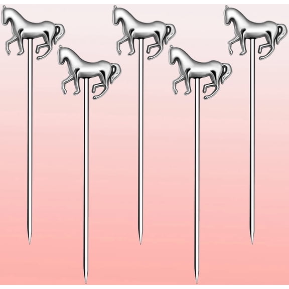 Cocktail Picks Stick, Stainless Steel Martini Olive Picks for Bar Barbecue Fruit, Bloody Mary Drink Sticks