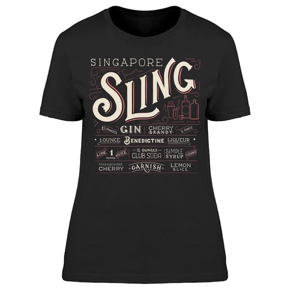 Cocktail Recipe Tee Women's -Image by Shutterstock