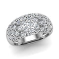 thumbnail image 1 of Cocktail Rings for Women Dome Fashion Rings 14K White Gold 1.00 CT TW (G,SI1), 1 of 5