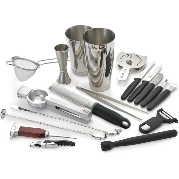 Cocktail Set, 12-Piece Deluxe, Stainless