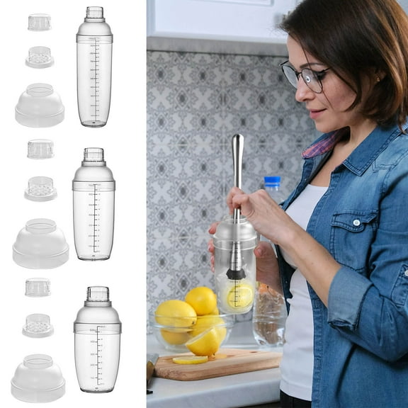 Cocktail Shaker under $5! Xqxayjr Cocktail Shaker Cup, Lemon Tea Maker, Bartender Shaker Set, Milk Tea Making Tool, Drink Mixing Cup, Bar Equipment, Professional Shaker