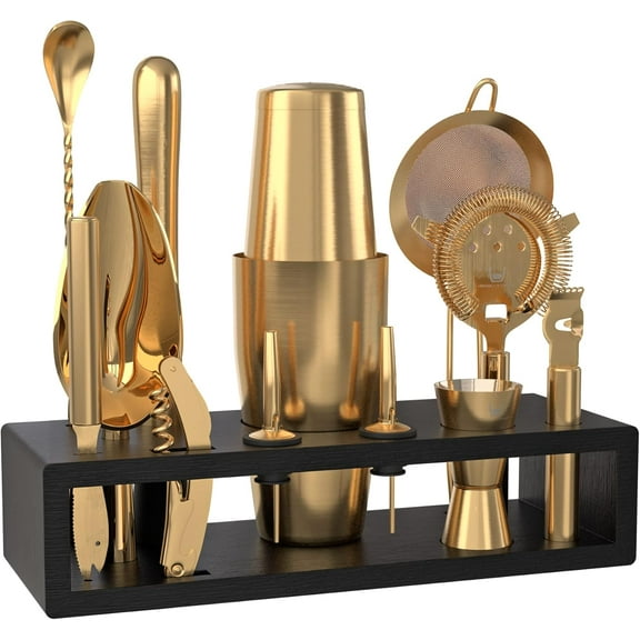 Cocktail Shaker Bar Tool Set with  Bartender Kit Accessories
