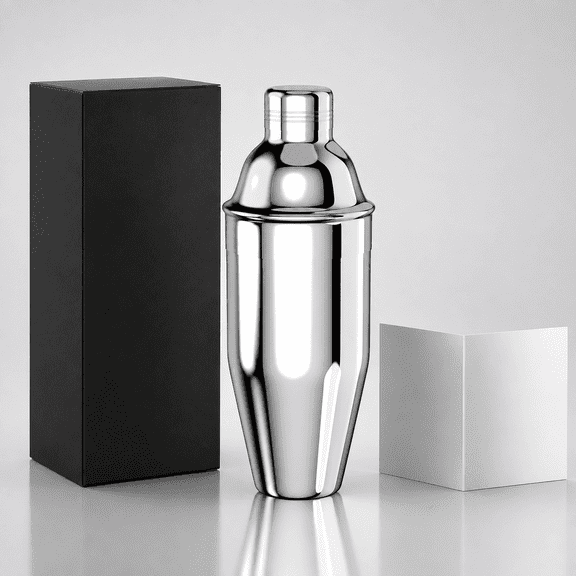 Cocktail Shaker, 24 oz Martini Shaker, Drink Mixer with Built-in Strainer, Professional Stainless Steel Margarita Alcohol Shakers with Cocktail Recipe Guide, Bartender Kit Gifts