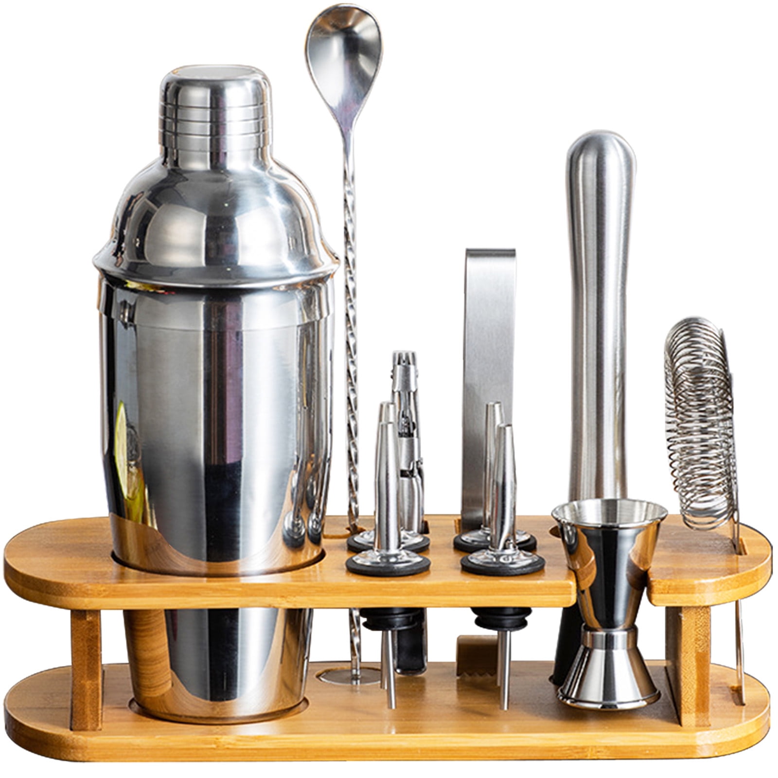 Cocktail Shaker Set Bartender Kit with Stand Bar Tool Set Drink Mixer
