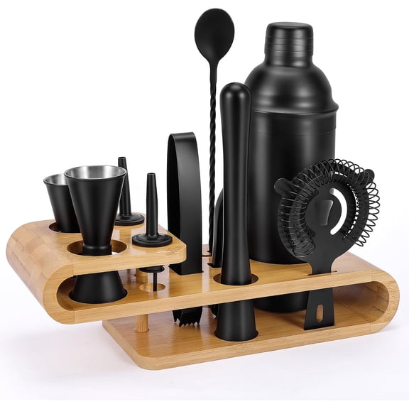 Cocktail Shaker Set -  Complete Bartender Kit for Home Bar and Cocktail Making - Includes Cocktail Shaker, Bar Tools, and Barware Tool Sets