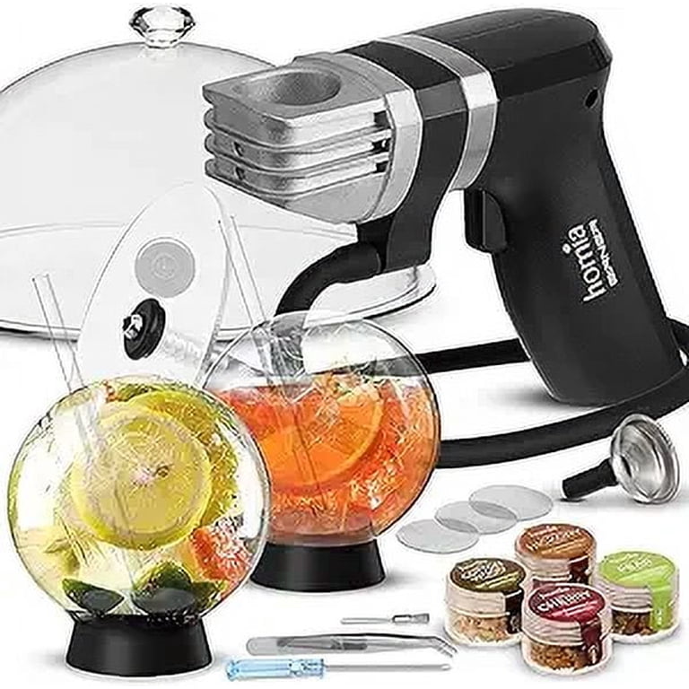 Homia Cocktail Smoker Infuser Kit, 13 PCS, Smoking Gun and Wood