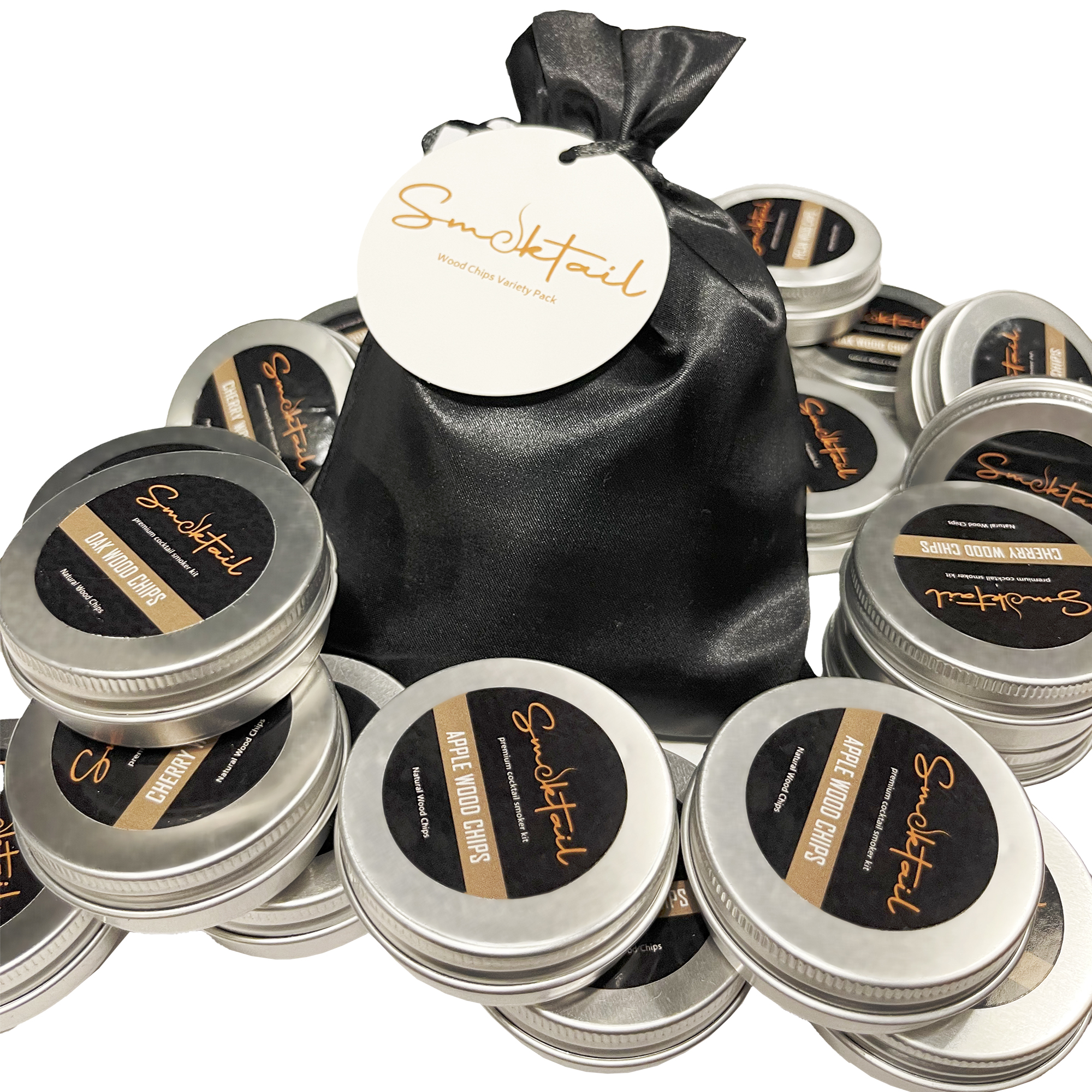 Cocktail Smoker Wood Chips Variety Pack 4Pack Wood Chips Refill