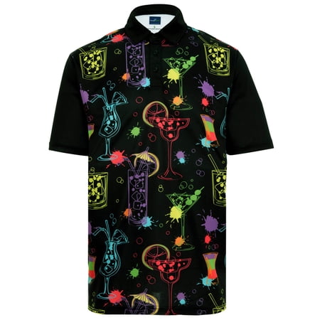 Cocktail Splash Mens Golf Polo Shirt by ReadyGOLF