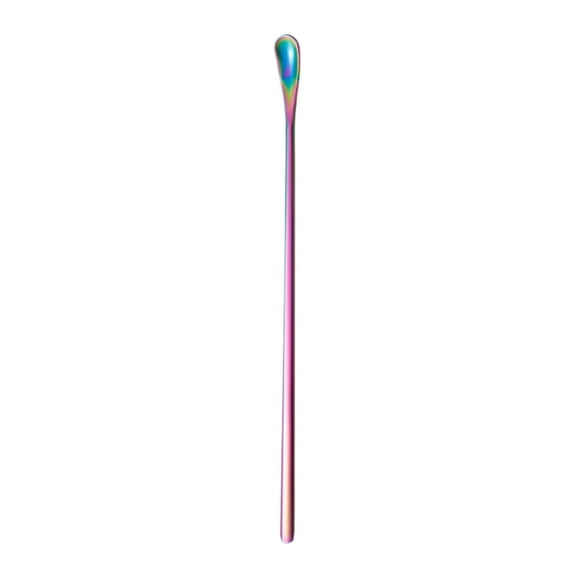 Cocktail Stirrers-Long Spoons for Stirring | Stainless Steel with Polished Surface,Easy to Clean-Professional & Home Use, Practical Gift for Drink Mixing Lovers Caviar Spoons(Multicolor,8.85x0.47")