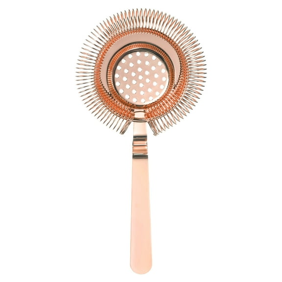 Cocktail Strainer, 1pack - Stainless Steel Bar Strainer for Drinks, Bar Tool for Bartender (Rose Gold, 210mm)