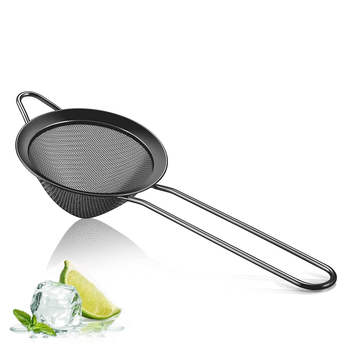 Cocktail Strainer Stainless Steel Fine Mesh Sieve Professional Bar Tool ...