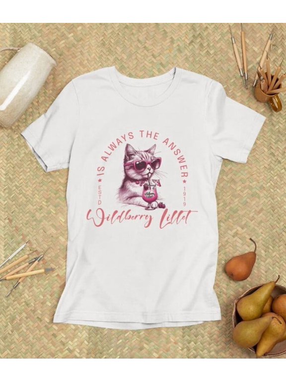 Cocktail T-Shirt - Wildberry Lillet, Party Shirt, Lillet Gift, Y2K