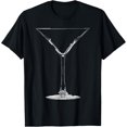 thumbnail image 1 of Cocktail T-shirt Empty Martini Glass, 1 of 4