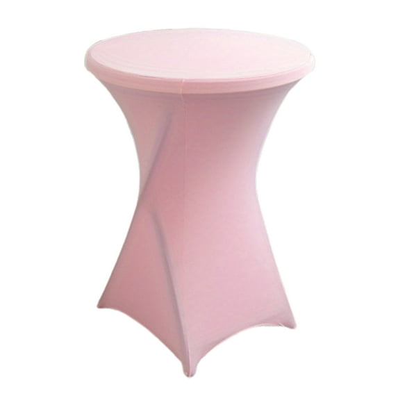 Cocktail Table Cover Design High Elastic Oil-Proof Universal Fit Simple Installation Round High Top Table Cloth