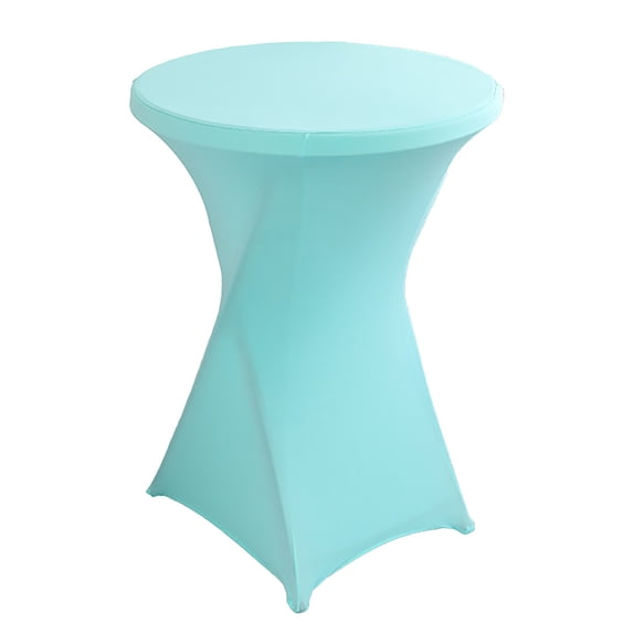 Cocktail Table Covers Spandex Stretch Highboy Top Tablecloth Fitted Round Table Cloths for Bar Wedding Cocktail Party Banquet Tables by WEIWEIGG