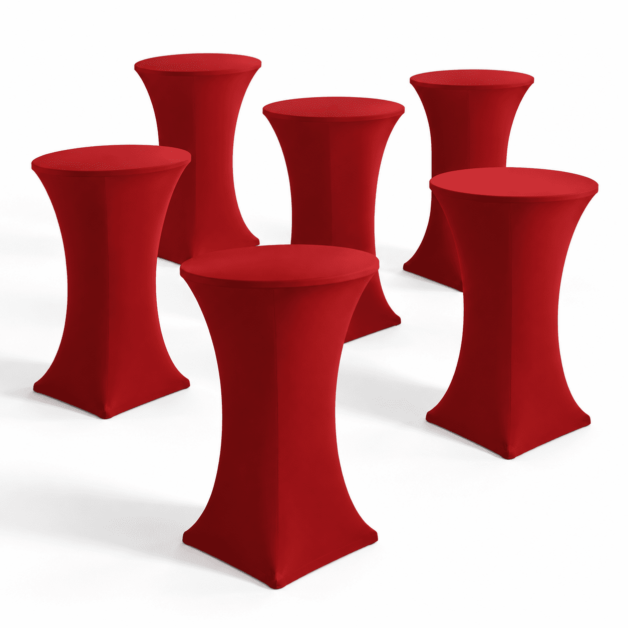 Cocktail Table Covers-spandex Round High Top Cloths Party Red - Walmart.com