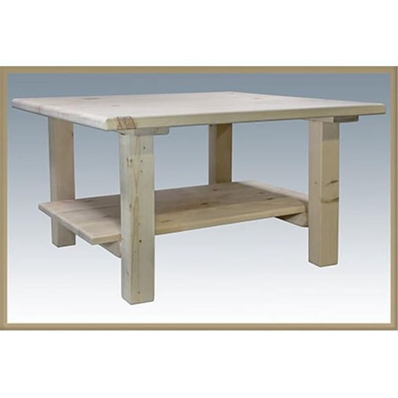 Cocktail Table with Shelf-Homestead Collection-Ready to Finish