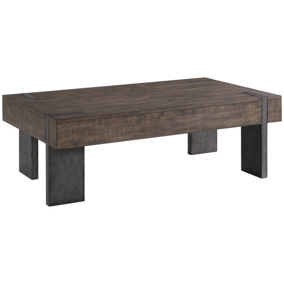 Lane Furniture 7636 Occasional Traditional Wood Cocktail Table in Brown