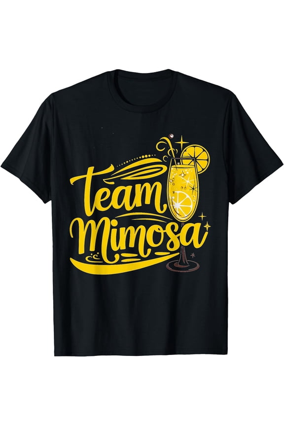 Cocktail Team Mimosa Brunch Squad Mimosa Team Crew T-Shirt, Unisex T-Shirt