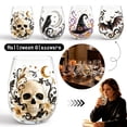 thumbnail image 1 of Cocktail Tumbler, Halloween Decor, Gothic Home Decor, Bar Decorations for Home, Stemless Halloween Glass for Holiday Drinks and Spooky Gathering Use, 1 of 7
