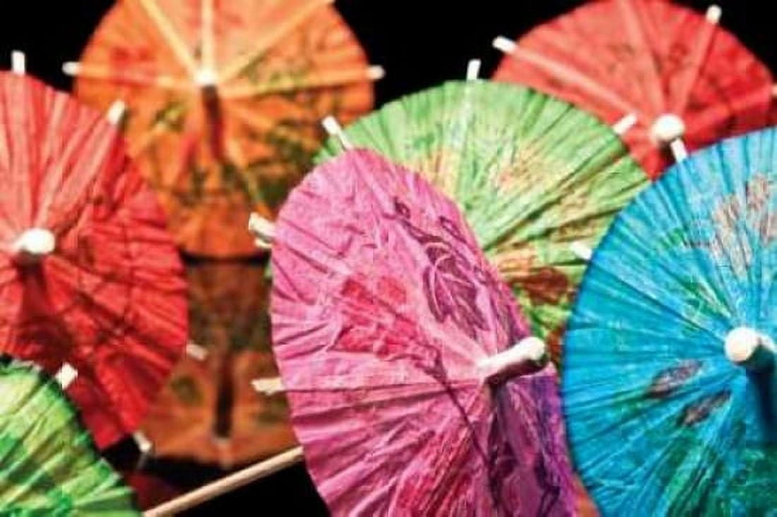 Cocktail Umbrellas III Canvas Art - C Thomas McNemar (12 x 18)