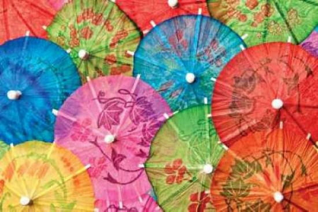 Cocktail Umbrellas V Canvas Art - C Thomas McNemar (12 x 18)