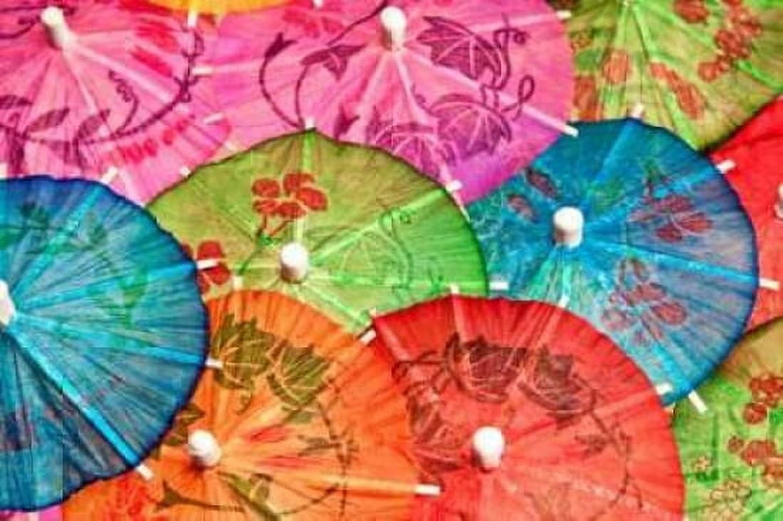 Cocktail Umbrellas VI Canvas Art - C Thomas McNemar (12 x 18)