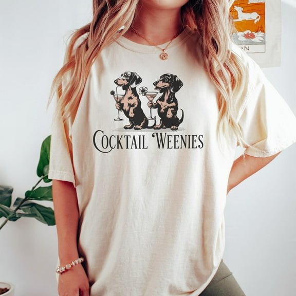 Cocktail Weenies Shirt, Funny Dachshund Shirt, Dachshund, Wiener Dog, Doxie, Doxie Mom Tee, Western Dog Tshirt