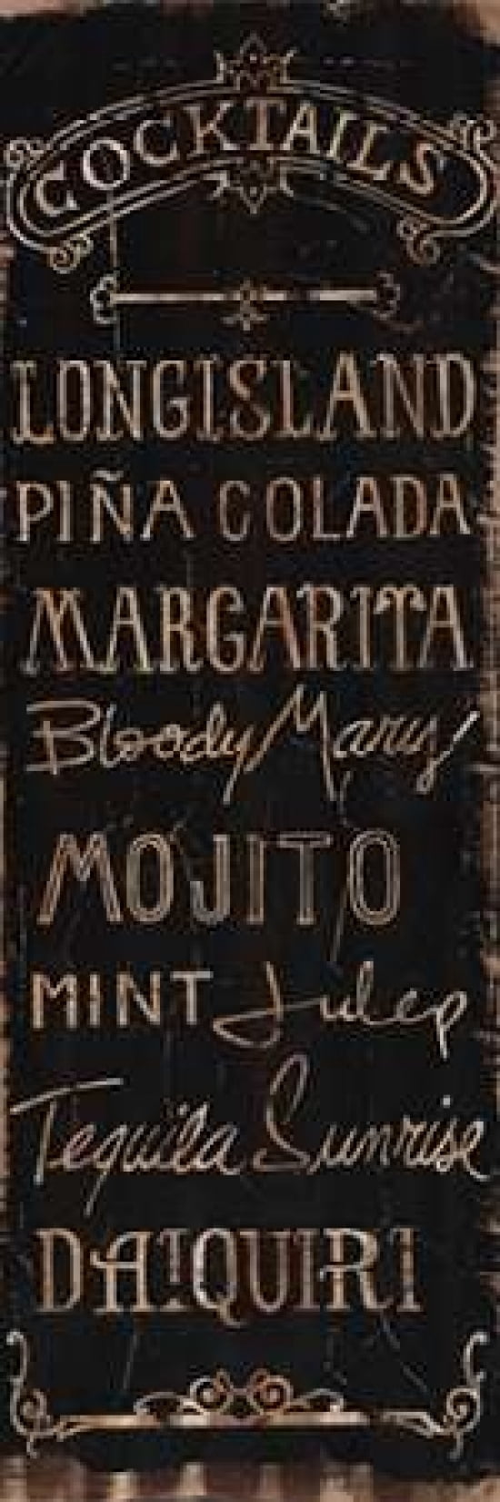 Cocktails Canvas Art - Luis Sanchez (12 x 36)