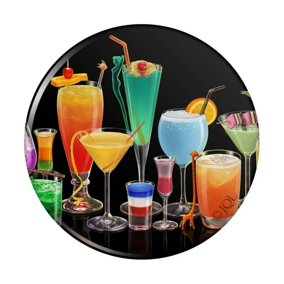 Cocktails Cocktail Drinks Bar Happy Hour Kitchen Refrigerator Locker Button Magnet