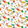 thumbnail image 1 of Cocktails Cocktail Drinks Happy Hour Bar Pattern Premium Roll Gift Wrap Wrapping Paper, 1 of 5