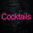 thumbnail image 1 of Cocktails Neon LED Sign 25"L x 6"H #33026, 1 of 4