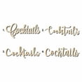 thumbnail image 1 of Cocktails Sign Unfinished Wood Cutout Home Decor DIY Option 1- 16" Wide / 1/4", 1 of 3