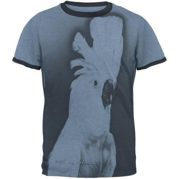 Cocky Cockatoo Mens Ringer T Shirt