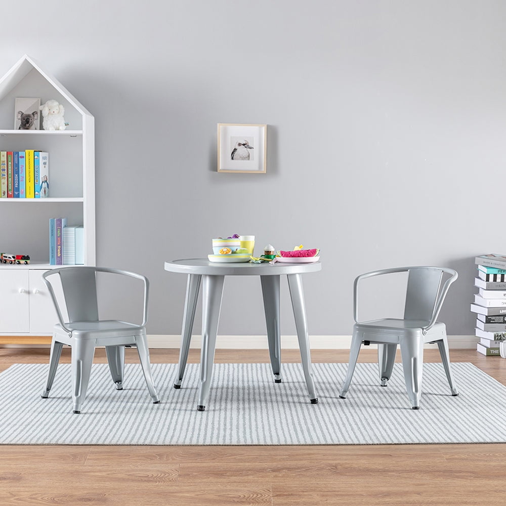 Metal kids table and chairs new arrivals